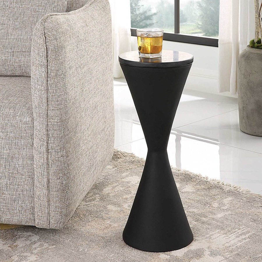 Time's Up Hourglass Shaped Drink Table-Cyan Design-UTTM-22889-Side Tables-1-France and Son
