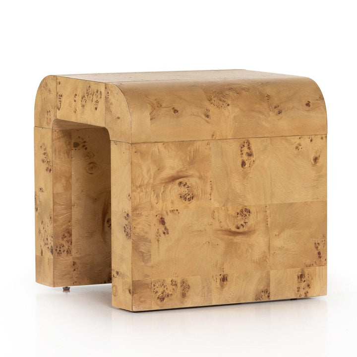 Jared End Table - Natural Poplar Burl