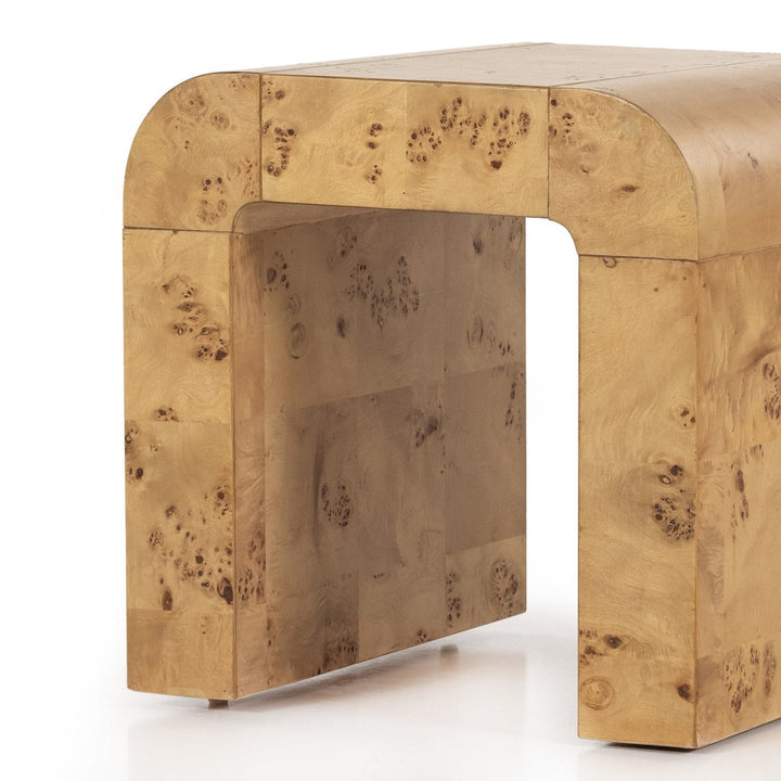 Jared End Table - Natural Poplar Burl