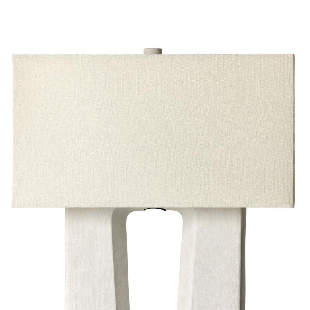 Curtis Table Lamp - Matte White Porcelain Ceramic