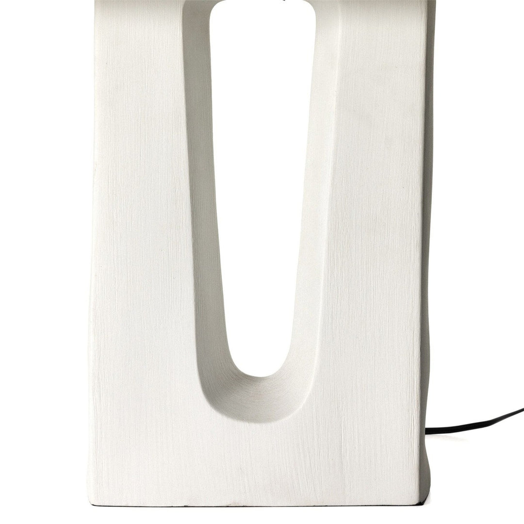 Curtis Table Lamp - Matte White Porcelain Ceramic