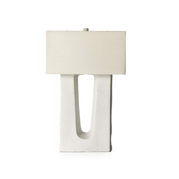 Curtis Table Lamp - Matte White Porcelain Ceramic