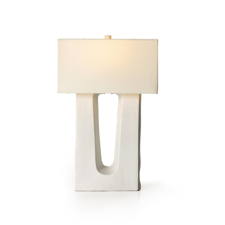 Curtis Table Lamp - Matte White Porcelain Ceramic