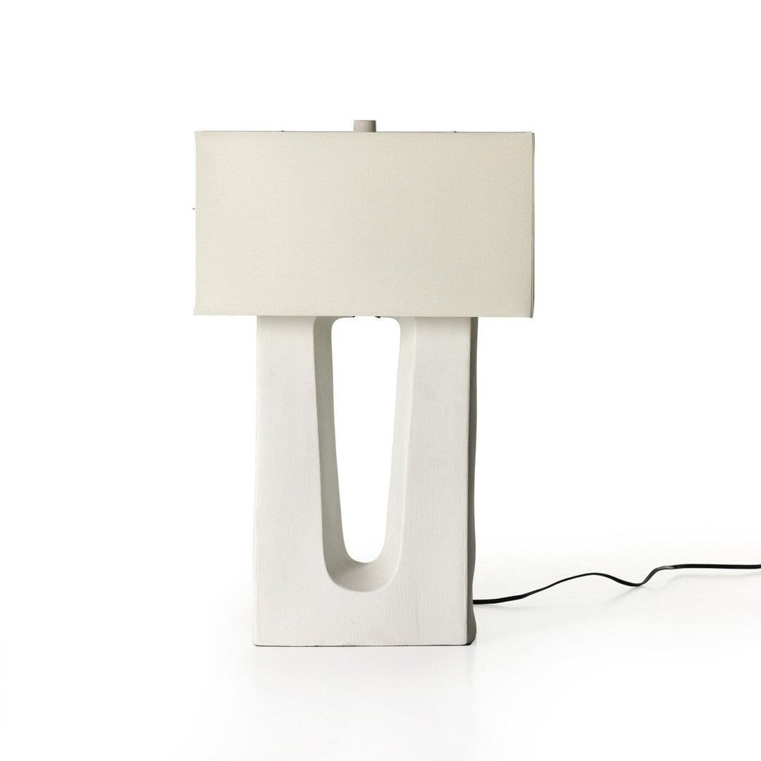 Curtis Table Lamp - Matte White Porcelain Ceramic