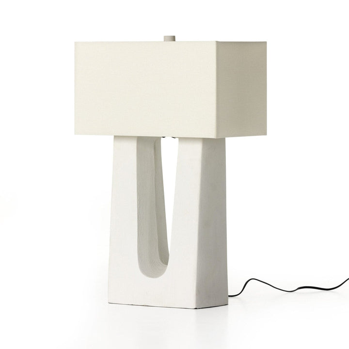 Curtis Table Lamp - Matte White Porcelain Ceramic