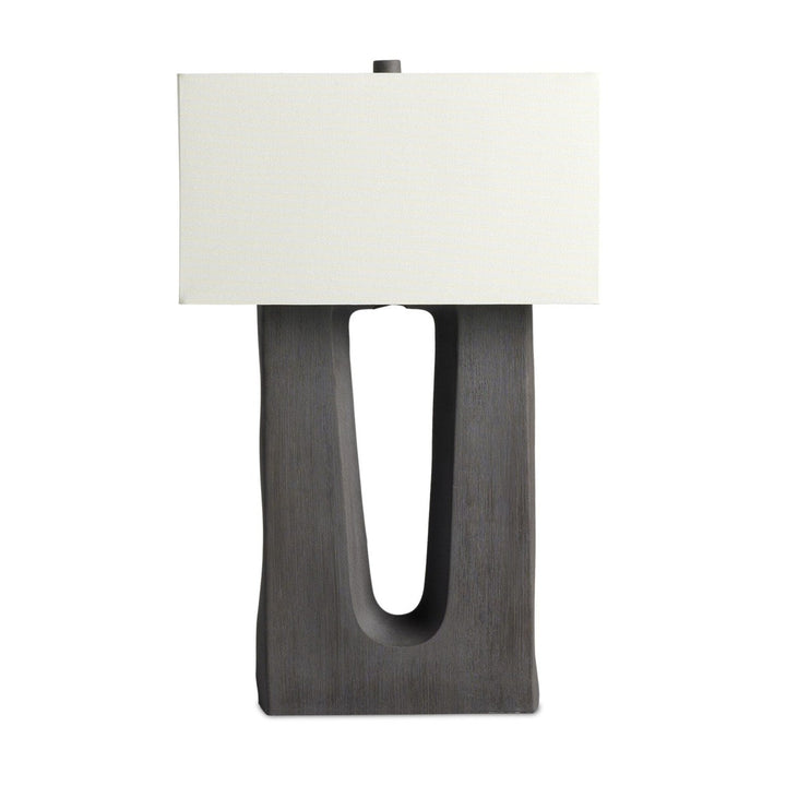 Curtis Table Lamp - Textured Matte Black Porcelain Ceramic