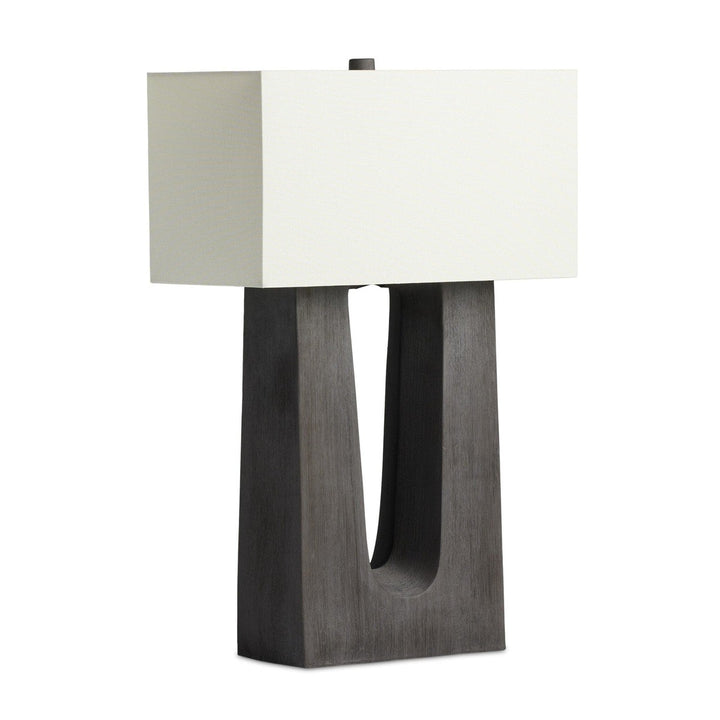 Curtis Table Lamp - Textured Matte Black Porcelain Ceramic