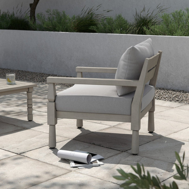 Warner Outdoor Chair - Stone Grey - Weathered Grey