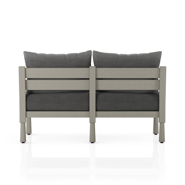 Warner Outdoor Sofa - Charcoal - Weathered Grey - 56"