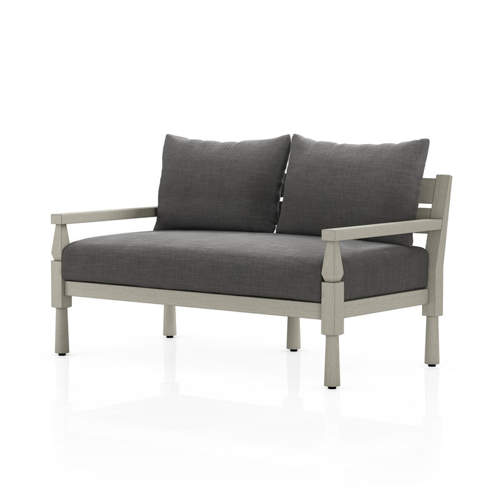 Warner Outdoor Sofa - Charcoal - Weathered Grey - 56"