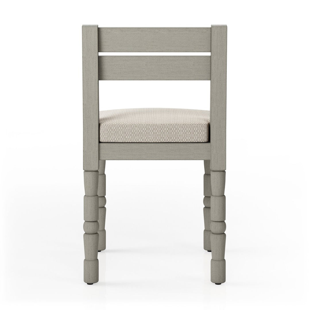 Warner Outdoor Dining Chair - Faye Sand - Weathered Grey