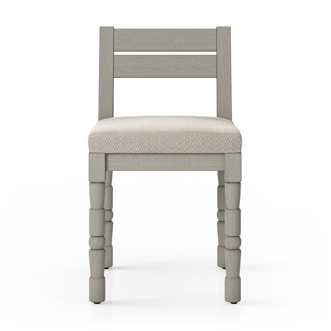 Warner Outdoor Dining Chair - Faye Sand - Weathered Grey