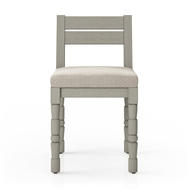 Warner Outdoor Dining Chair - Faye Sand - Weathered Grey