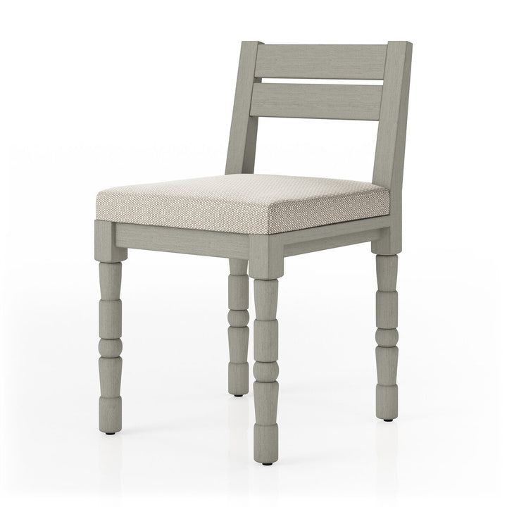 Warner Outdoor Dining Chair - Faye Sand - Weathered Grey