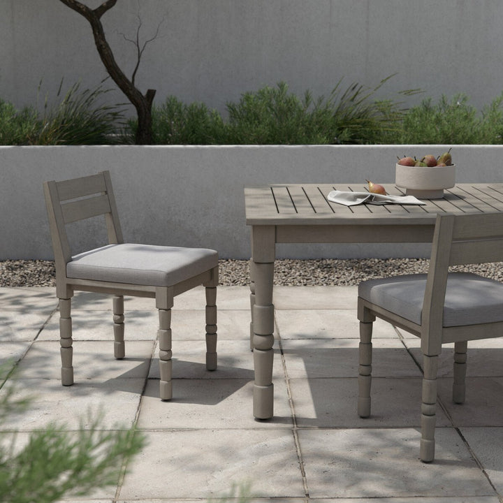 Warner Outdoor Dining Chair - Stone Grey - Weathered Grey