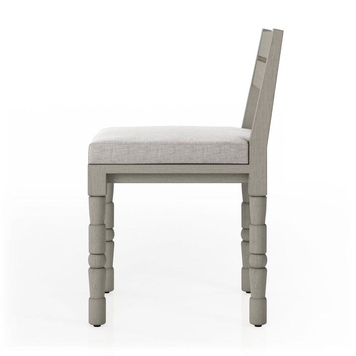 Warner Outdoor Dining Chair - Stone Grey - Weathered Grey