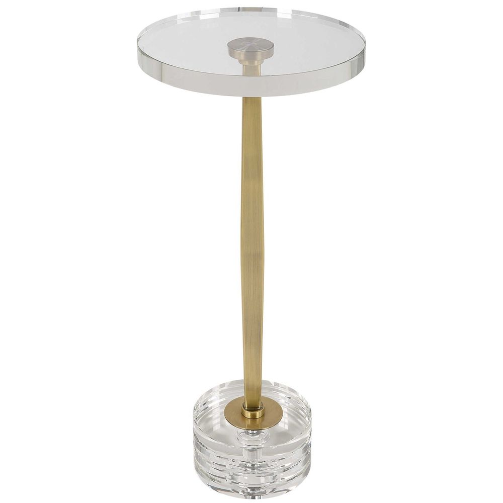 Groove Crystal Drink Table-Uttermost-UTTM-22908-Side Tables-1-France and Son