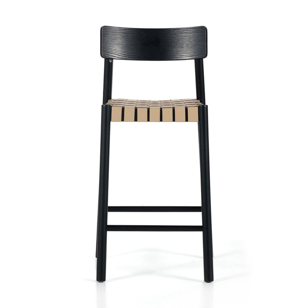 Harley Counter Stool - Almond Leather Blend