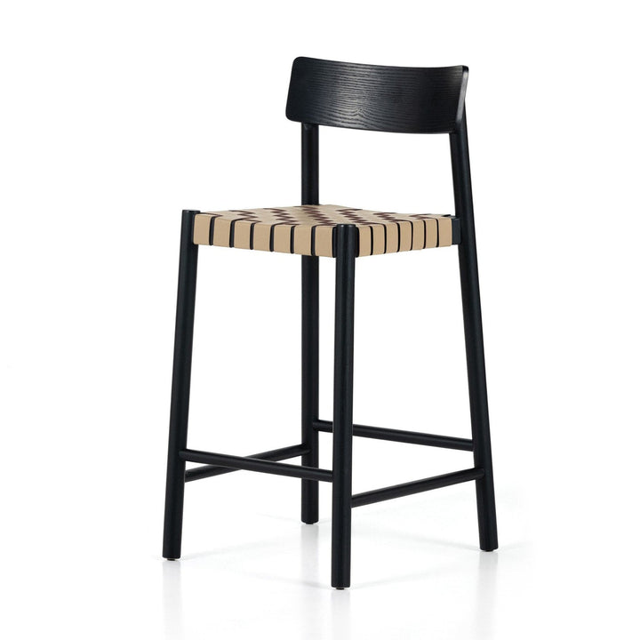 Harley Counter Stool - Almond Leather Blend