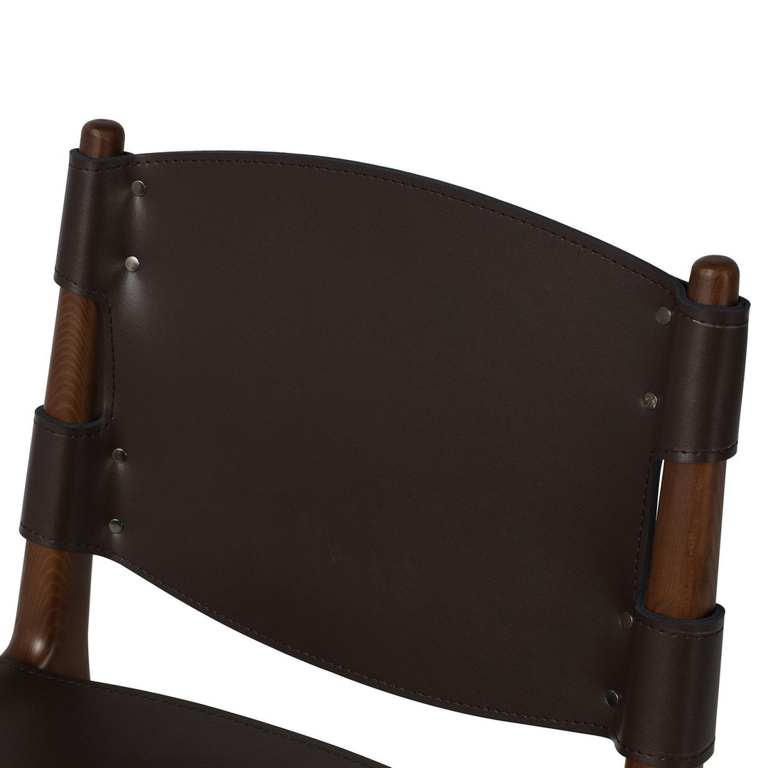 June Dining Chair - Espresso Leather Blend