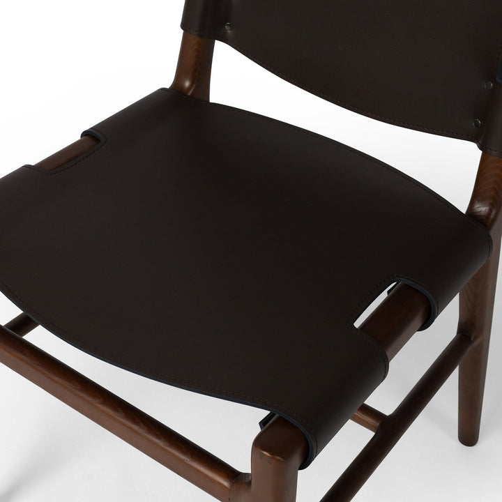 June Dining Chair - Espresso Leather Blend