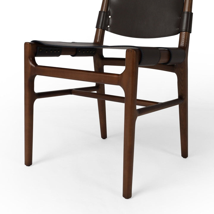 June Dining Chair - Espresso Leather Blend