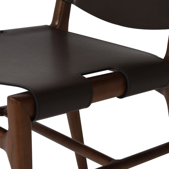 June Dining Chair - Espresso Leather Blend