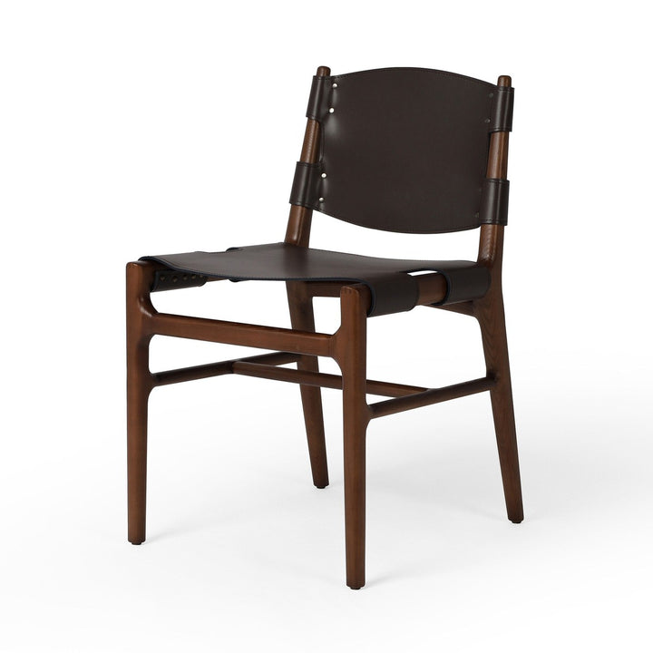 June Dining Chair - Espresso Leather Blend