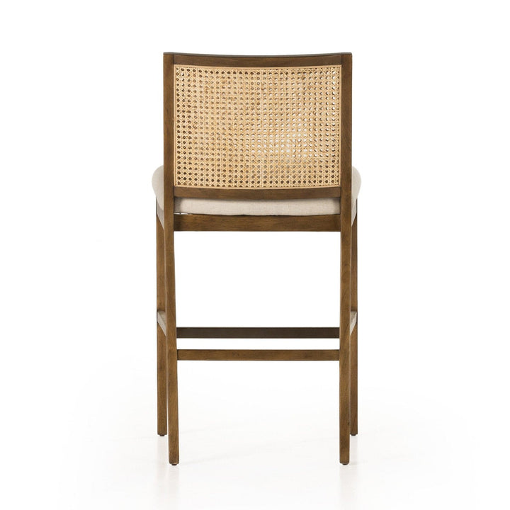 Amelia Cane Armless Bar Stool - Savile Flax