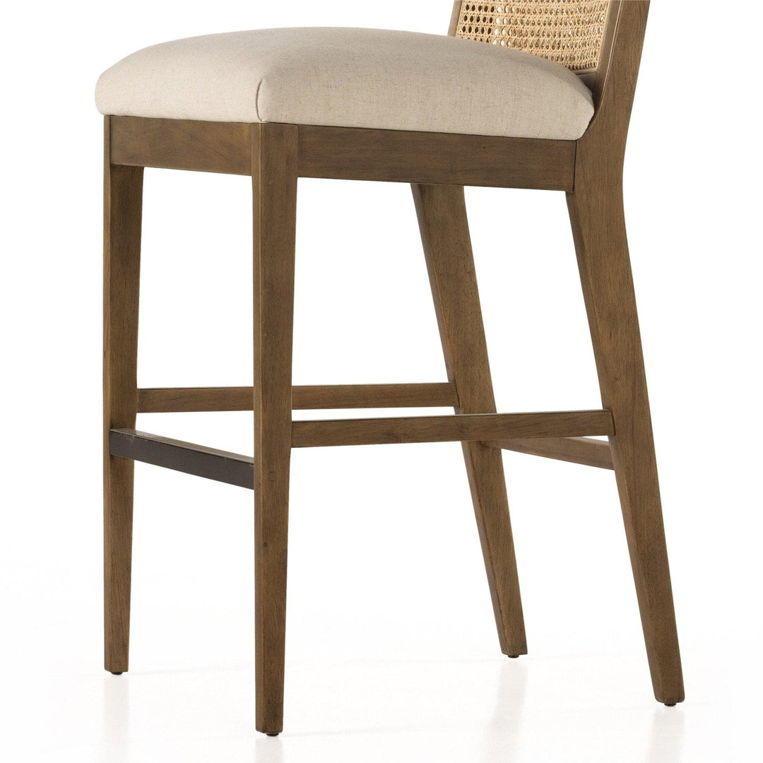 Amelia Cane Armless Bar Stool - Savile Flax