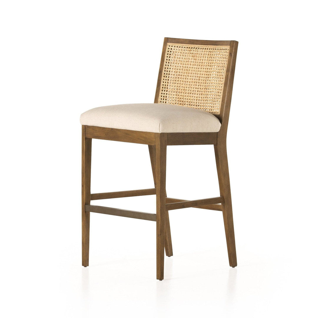 Amelia Cane Armless Bar Stool - Savile Flax