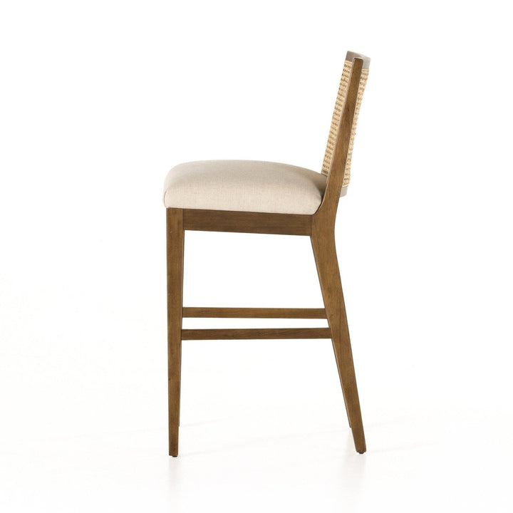 Amelia Cane Armless Bar Stool - Savile Flax