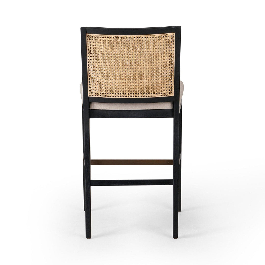 Amelia Cane Armless Bar Stool - Savile Flax