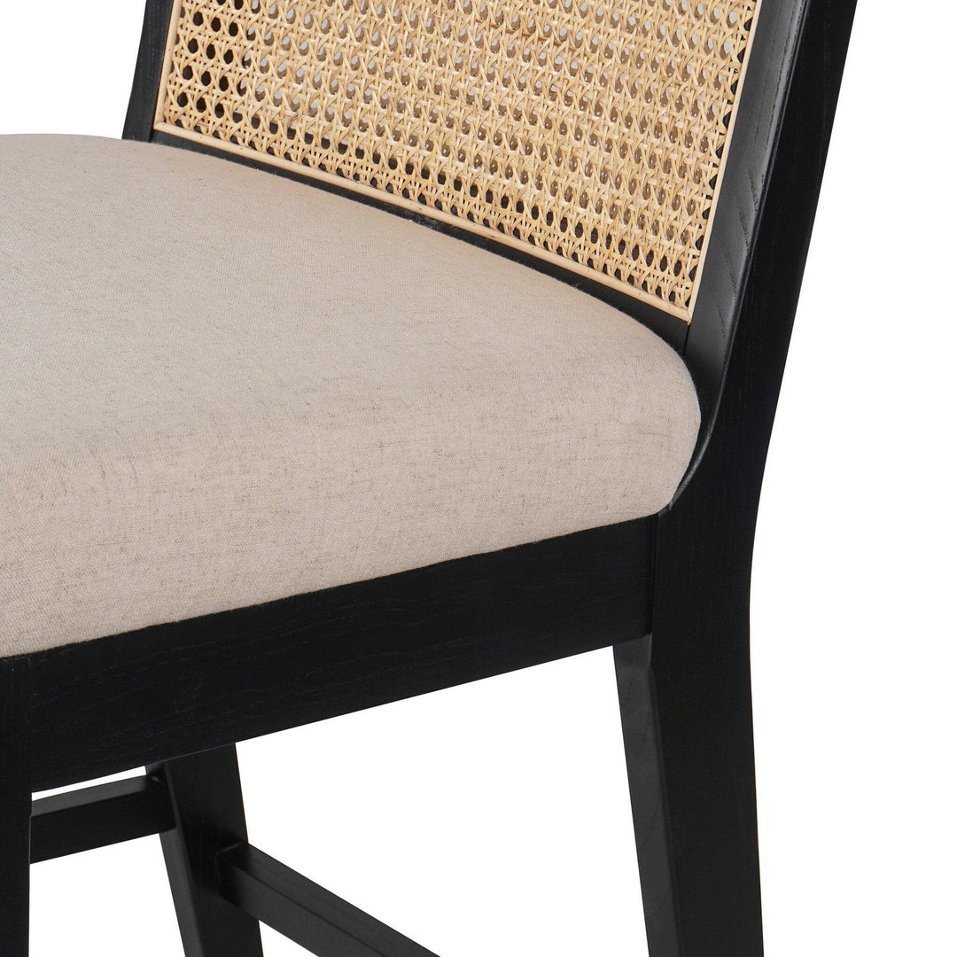 Amelia Cane Armless Bar Stool - Savile Flax