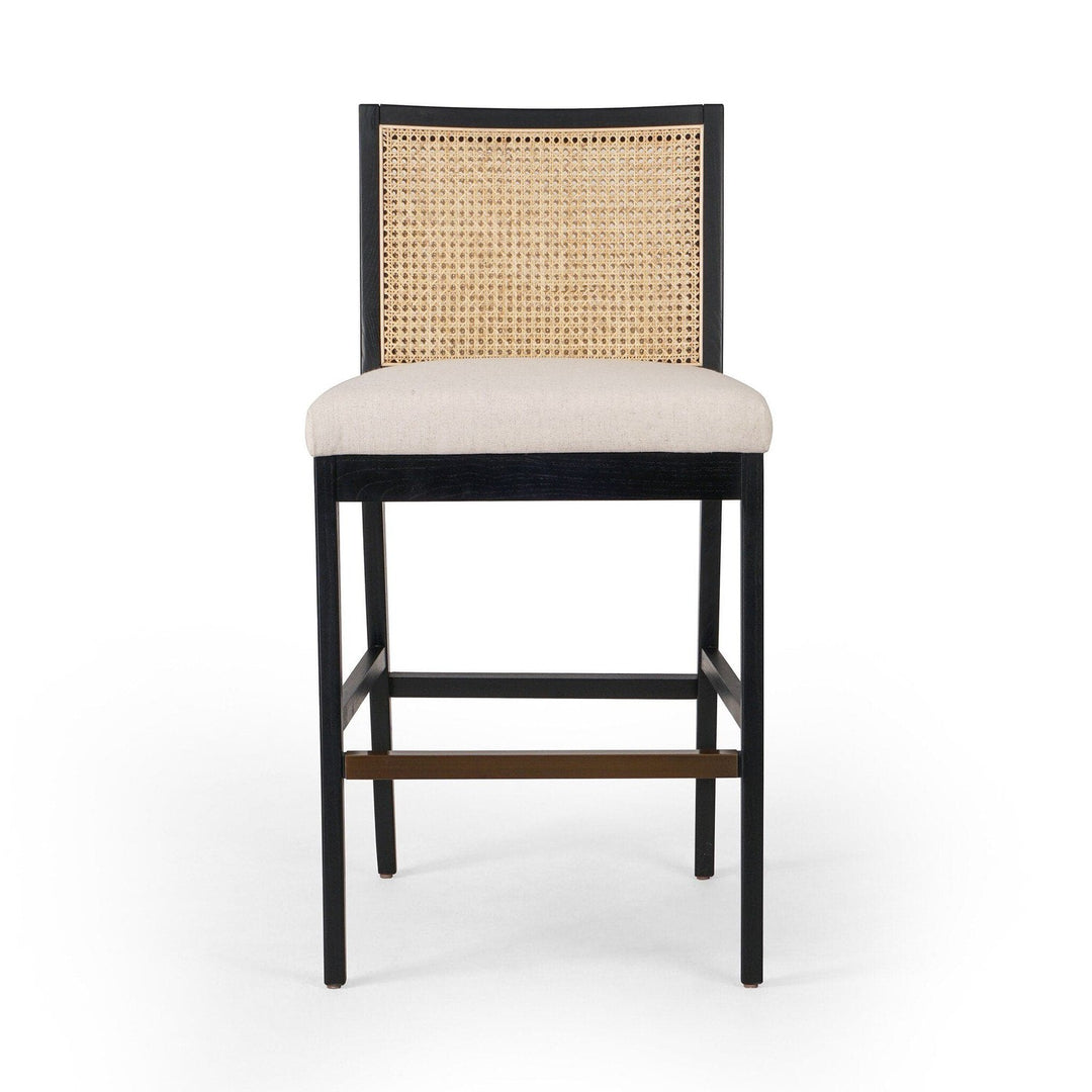 Amelia Cane Armless Bar Stool - Savile Flax