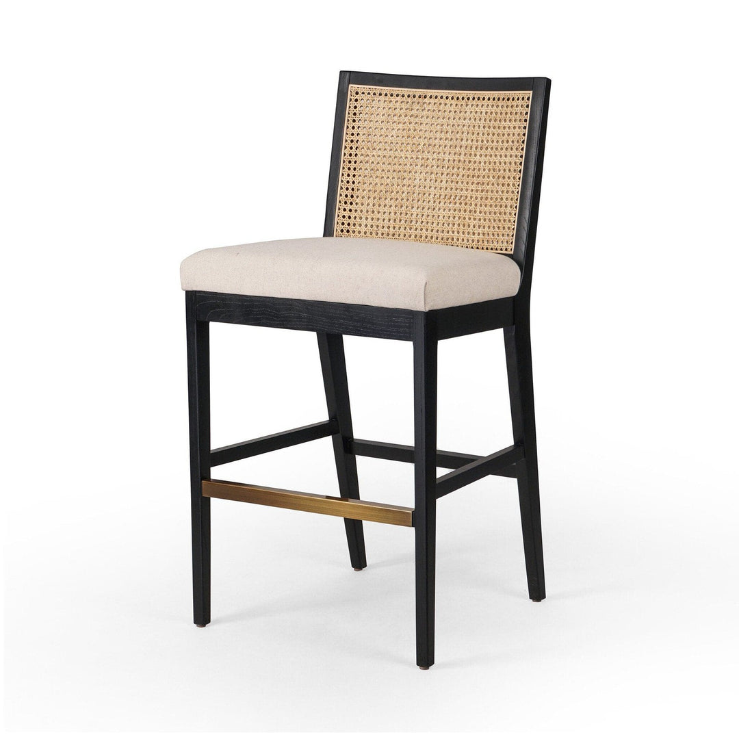 Amelia Cane Armless Bar Stool - Savile Flax