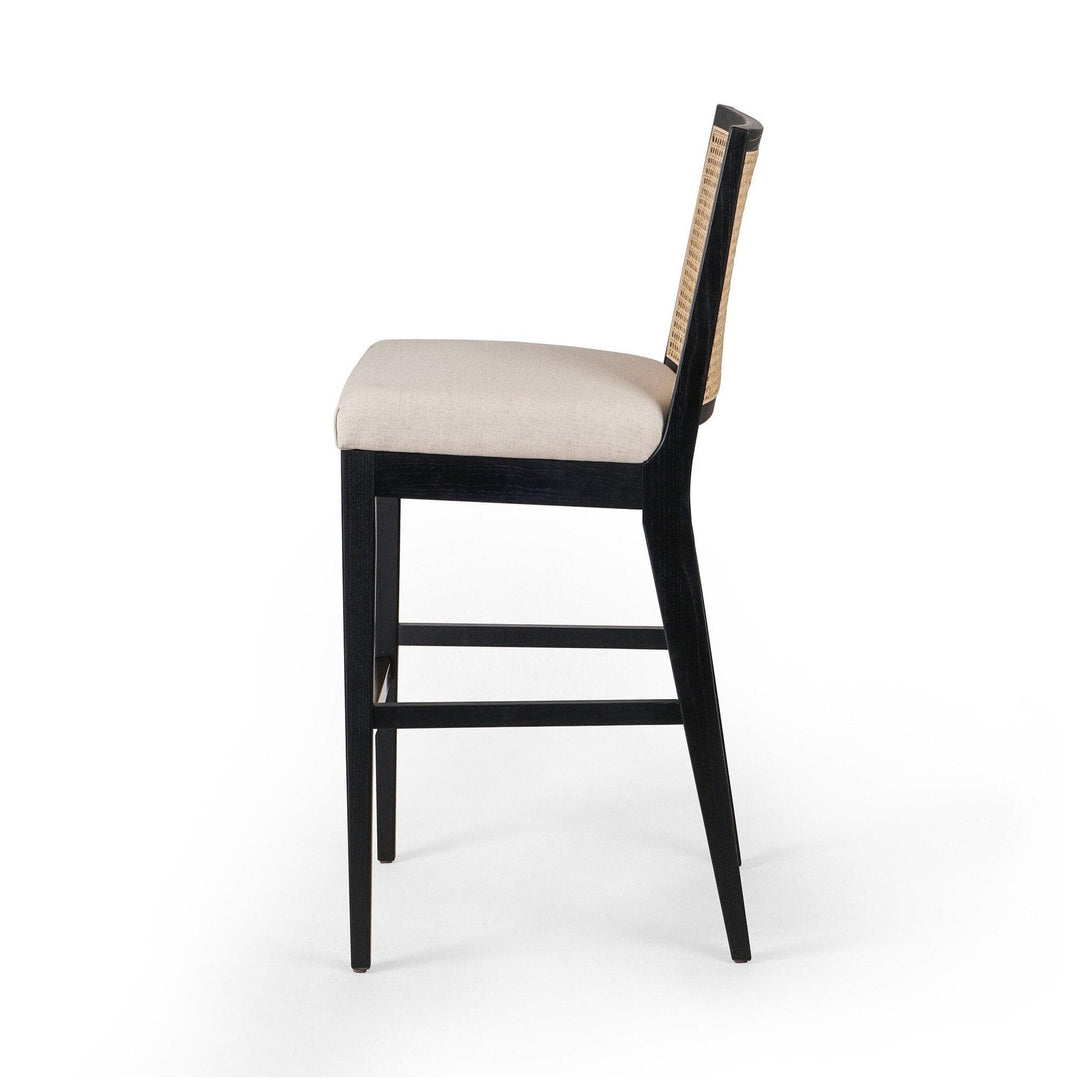 Amelia Cane Armless Bar Stool - Savile Flax