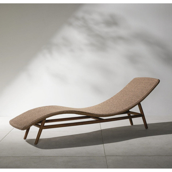 Piper Outdoor Chaise - Vintage Natural