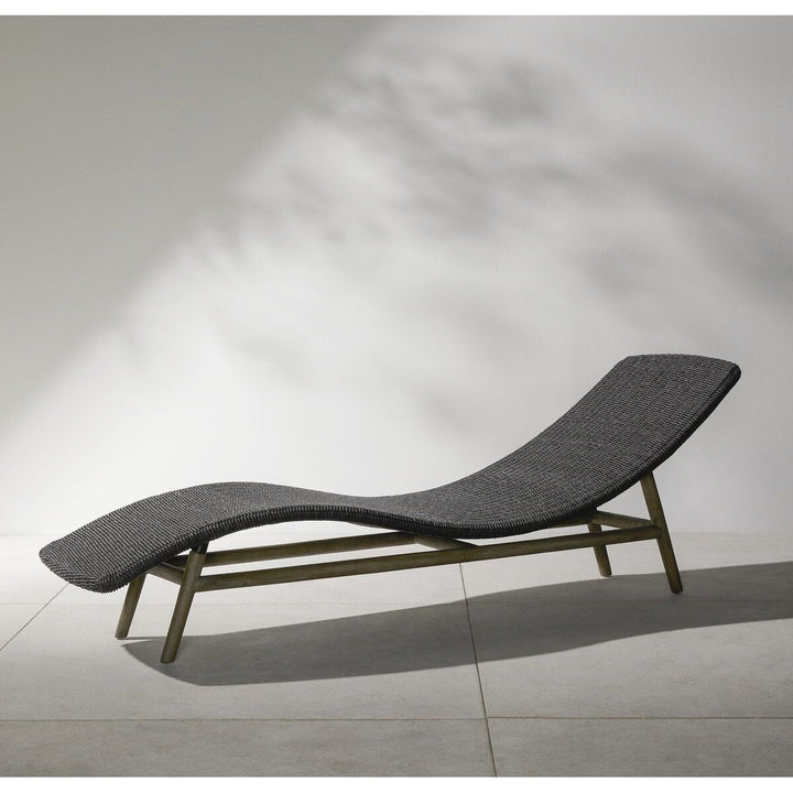 Nadia Outdoor Chaise - Vintage Coal