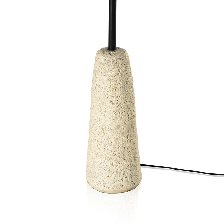 Willow Floor Lamp - Reactive White Glaze