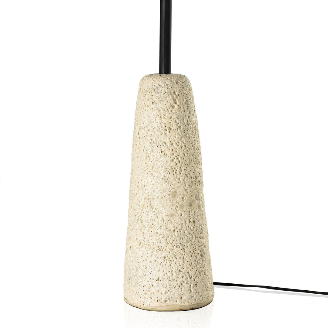 Willow Floor Lamp - Reactive White Glaze