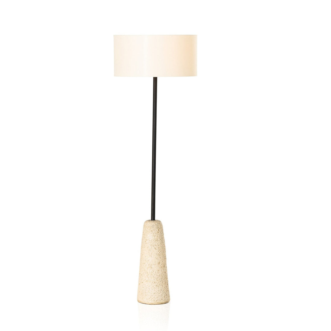 Willow Floor Lamp - Reactive White Glaze