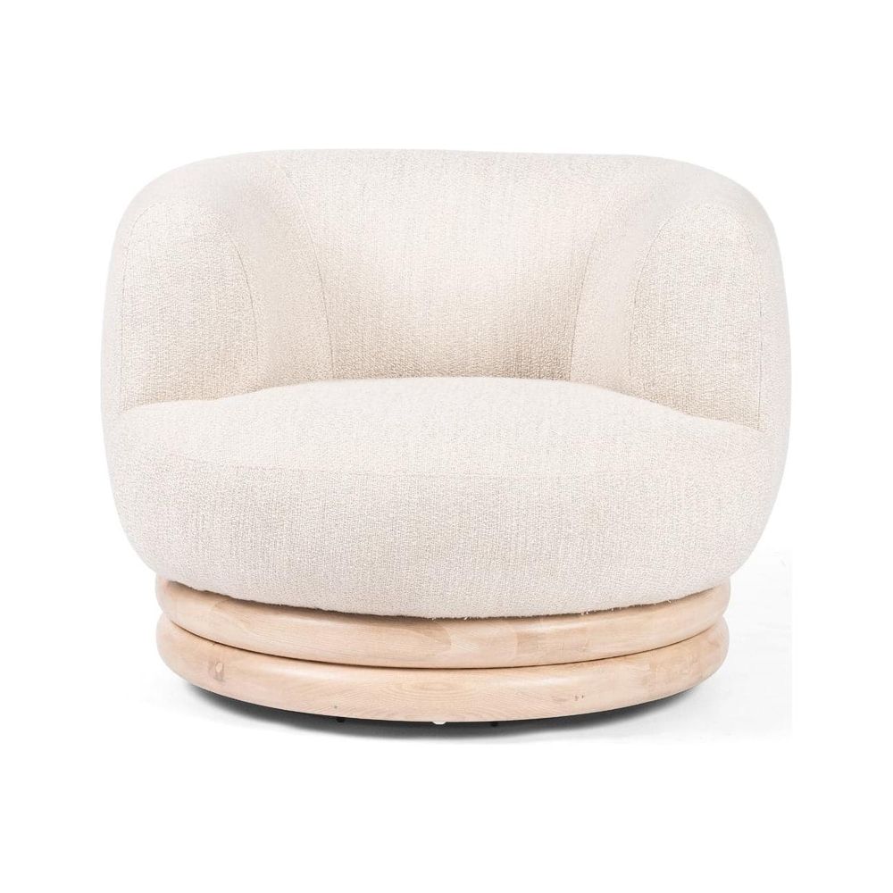 Harding Swivel Chair - Kerbey Taupe-Four Hands-FH-229384-002-Lounge Chairs-2-France and Son