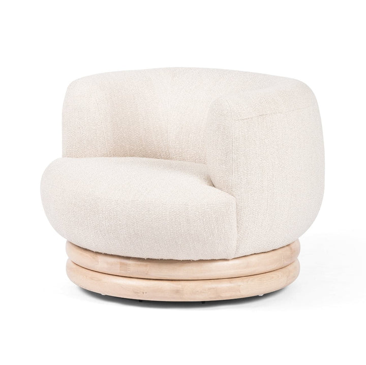 Harding Swivel Chair - Kerbey Taupe-Four Hands-STOCK-229384-002-Lounge Chairs-1-France and Son