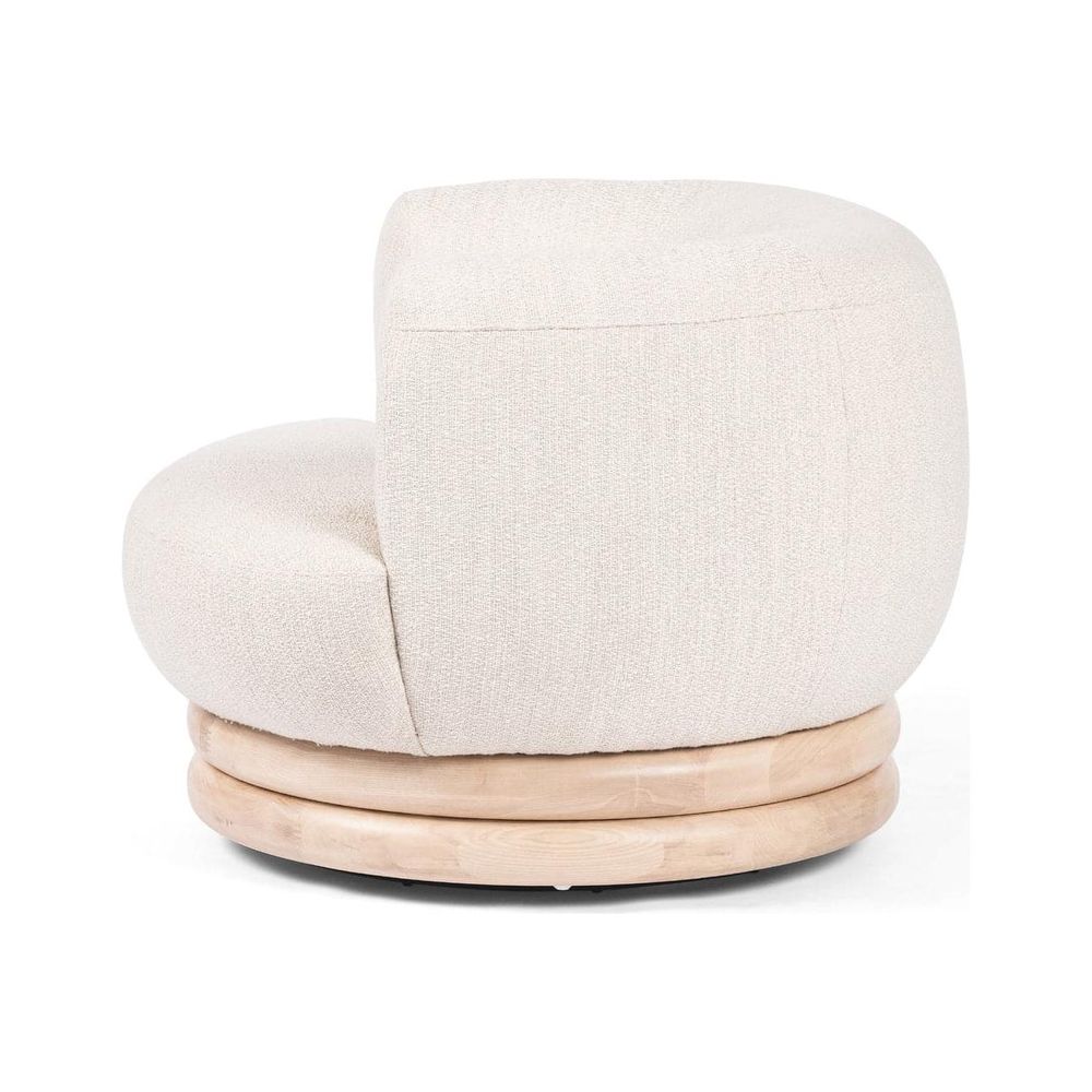 Harding Swivel Chair - Kerbey Taupe-Four Hands-FH-229384-002-Lounge Chairs-3-France and Son