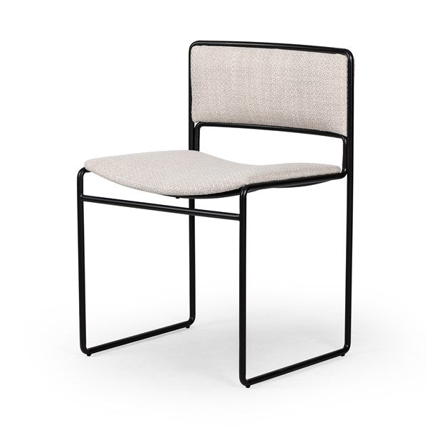 Donato Dining Chair-Four Hands-FH-229428-007-Dining ChairsGibson Wheat-Black Iron-4-France and Son
