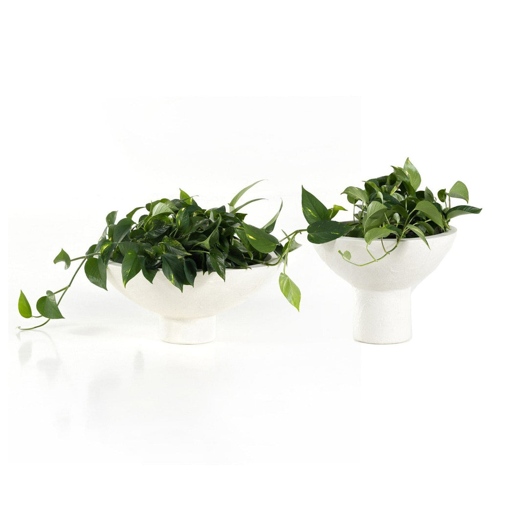 Porter Outdoor Planter, Set Of 2 - Plaster Molded Concrete