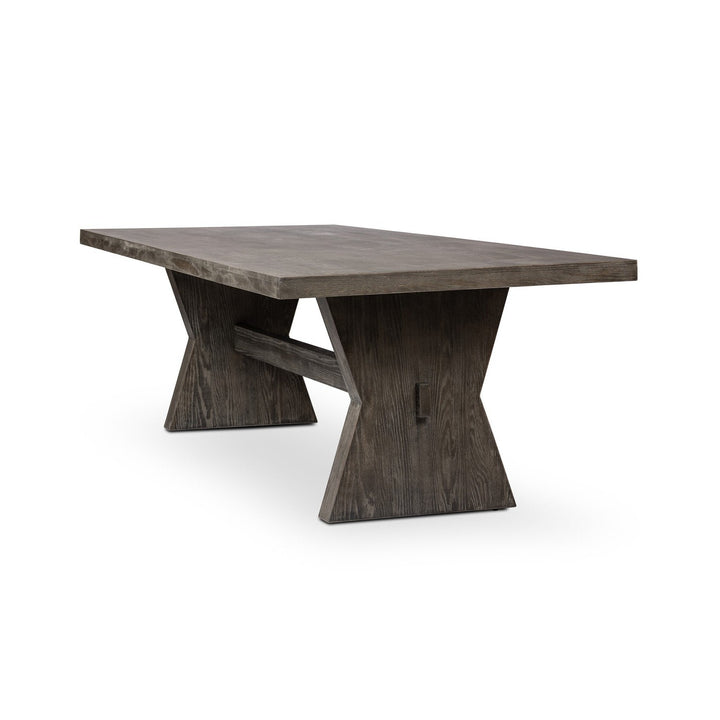 Fiona Dining Table - Black Burnt Oak