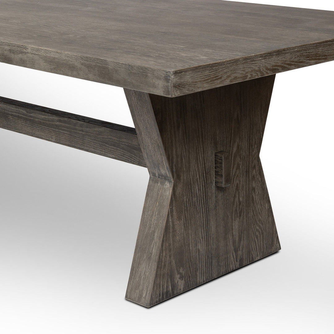 Fiona Dining Table - Black Burnt Oak