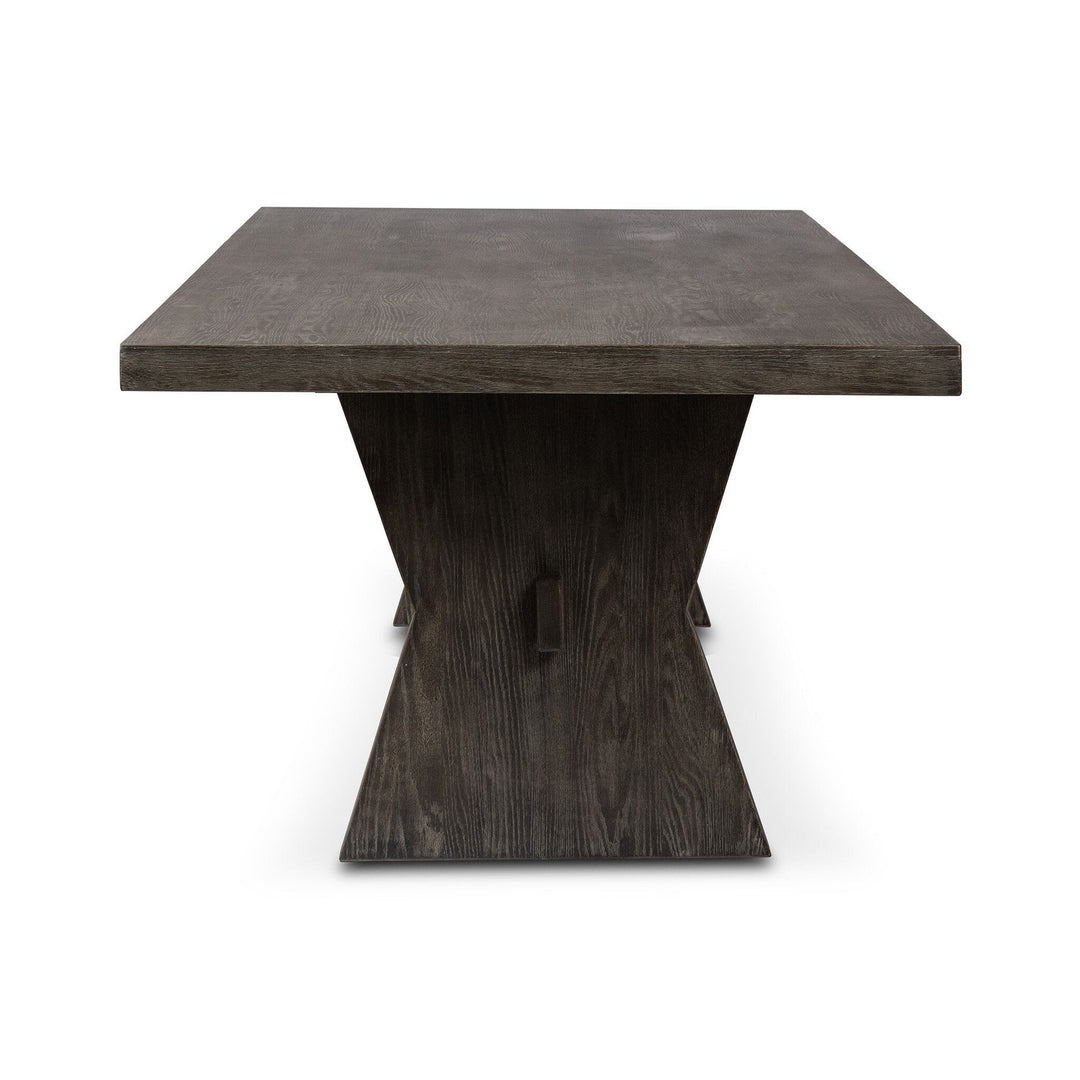 Fiona Dining Table - Black Burnt Oak